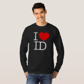 I Love (ハート) ID Tシャツ (正面フル)