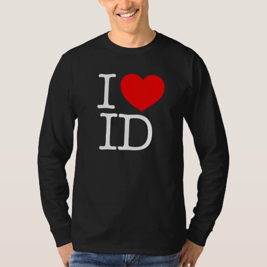 I Love (ハート) ID Tシャツ (正面)