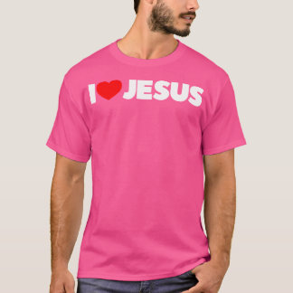 I Love (ハート) Jesus Tシャツ
