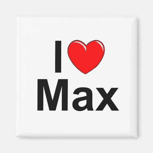 I Love (ハート) Max マグネット (正面)