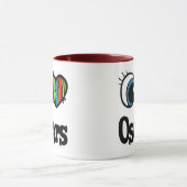 I Love (ハート) Oscars マグカップ (中央)