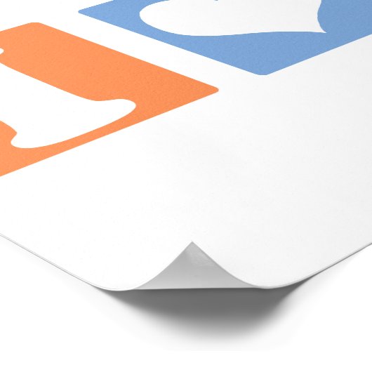 I Love (ハート) Pi ポスター (角)