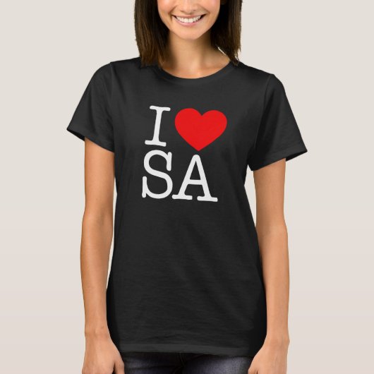 I Love (ハート) SA Tシャツ (正面)