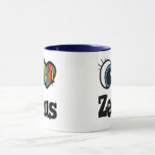I Love (ハート) Zebus マグカップ (中央)