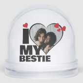 I Love パーソナライズされた My Bestieハート写真 (正面)