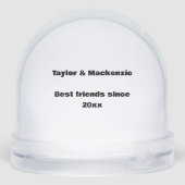 I Love パーソナライズされた My Bestieハート写真 (裏面)