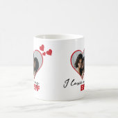 I Love パーソナライズされた My Friend 最高の写真 コーヒーマグカップ (中央)