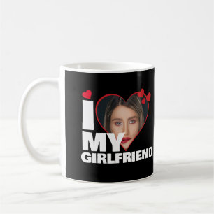 I Love パーソナライズされた My Giralのハート写真 コーヒーマグカップ