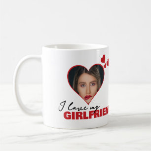 I Love パーソナライズされた My Giralのハート写真 コーヒーマグカップ
