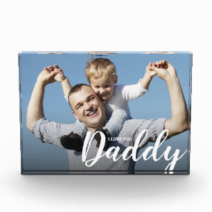 I Love パーソナライズされた You Daddyのカスタム写真 フォトブロック