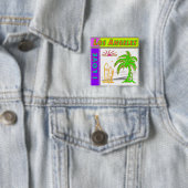 「I LOVE ロサンゼルス」サンパーム・ツリー&サーファー#2ボタン 缶バッジ (インサイチュ)