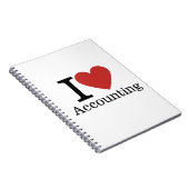 I Love❤️会計-会計部 – ノートブック (右側)