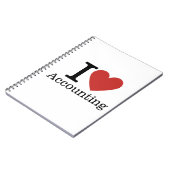 I Love❤️会計-会計部 – ノートブック (左側)