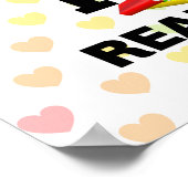 I Love 読'sカラフルデザイン ポスター (角)