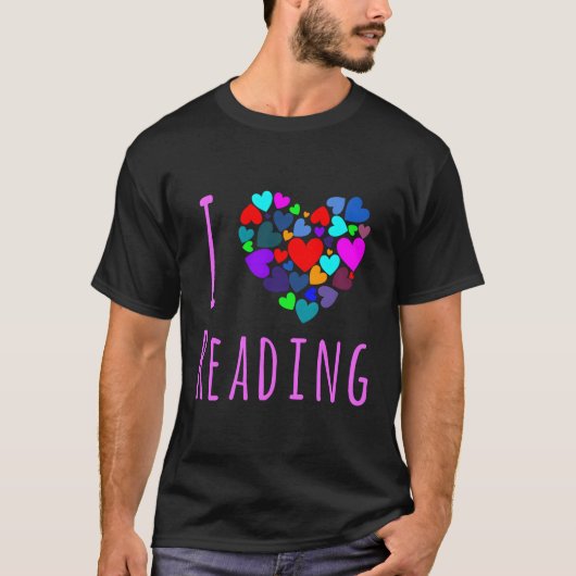 I Love 読'sハートLove Books Book Club For Chri Tシャツ (正面)
