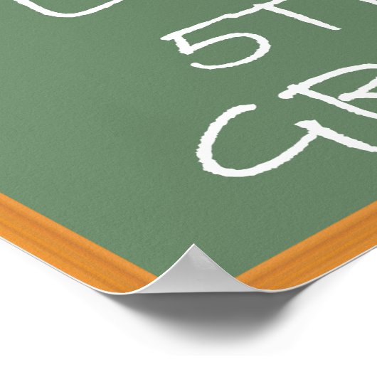 I Love 5th Grade ポスター (角)