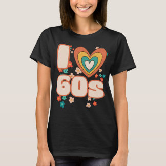 I LOVE 60s groovy retro Tシャツ