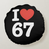 I Love 67  ラウンドクッション (裏面)