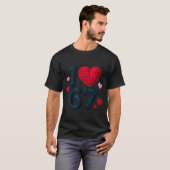 I Love 67 Cute Cozy 67 Knitted Yarn Pattern 67 Mem Tシャツ (正面フル)