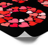 I Love 67 Valentine Heart_ Funny Meme Number 67 Te ポスター (角)