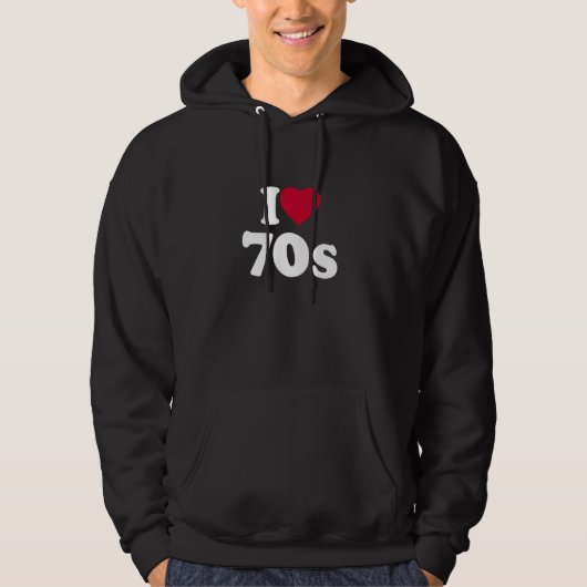 I Love 70s Iハート70s Lover パーカ (正面)