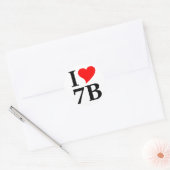 I love 7B ラウンドシール (封筒)