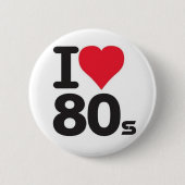 I love 80 缶バッジ (正面)