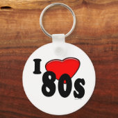 I Love 80sキーチェーン キーホルダー (正面)