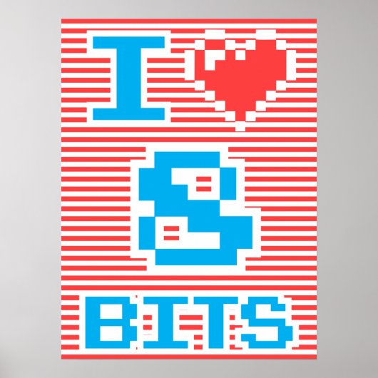I Love 8 Bits ポスター (正面)