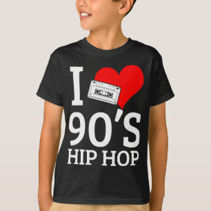 I Love 90のヒップホップ ラップの Tシャツ