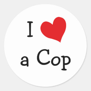 I Love a Cop ラウンドシール