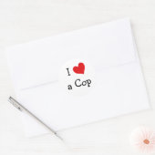 I Love a Cop ラウンドシール (封筒)