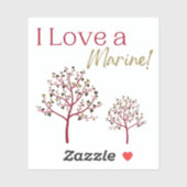 I Love a Marine シール (シート)