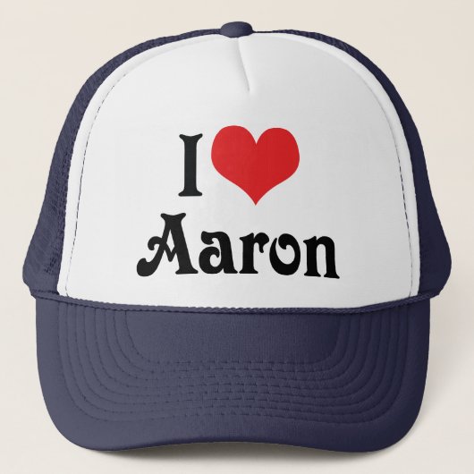 I Love Aaron キャップ (正面)