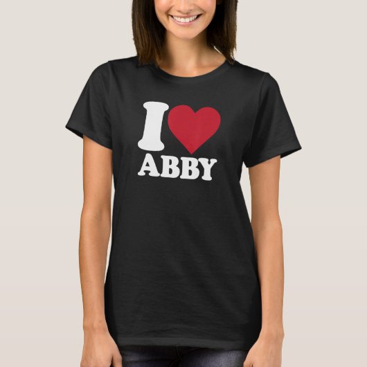 I Love Abby - Iハート Tシャツ (正面)