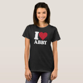 I Love Abby - Iハート Tシャツ (正面フル)