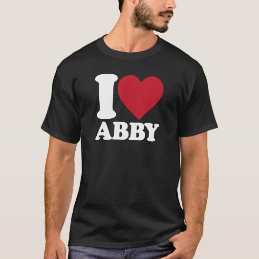 I Love Abby - Iハート Tシャツ (正面)