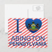 I Love Abington, PA ポストカード (正面/裏面)