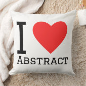 I love abstract クッション (ブランケット)