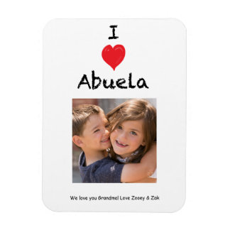 I Love Abuela Photo Magnet Keepsake マグネット