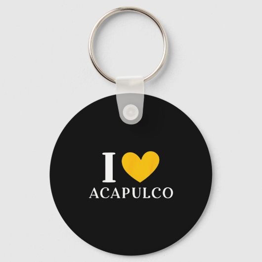 I Love Acapulco Mexico Vacation _1  キーホルダー (正面)