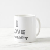 I Love Accountability Coffee Mug コーヒーマグカップ (正面右)