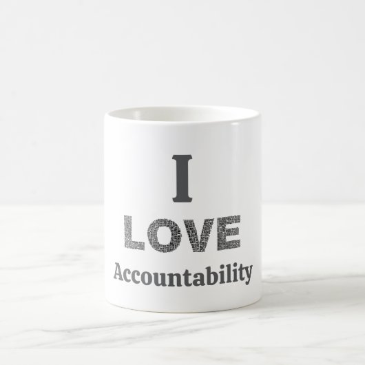I Love Accountability Coffee Mug コーヒーマグカップ (中央)