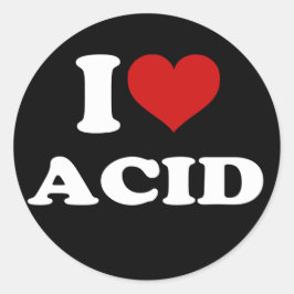 I Love Acid ラウンドシール