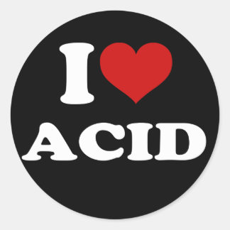 I Love Acid ラウンドシール