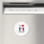 I Love ACKLEY IOWA マグネット (インサイチュ (食洗機))