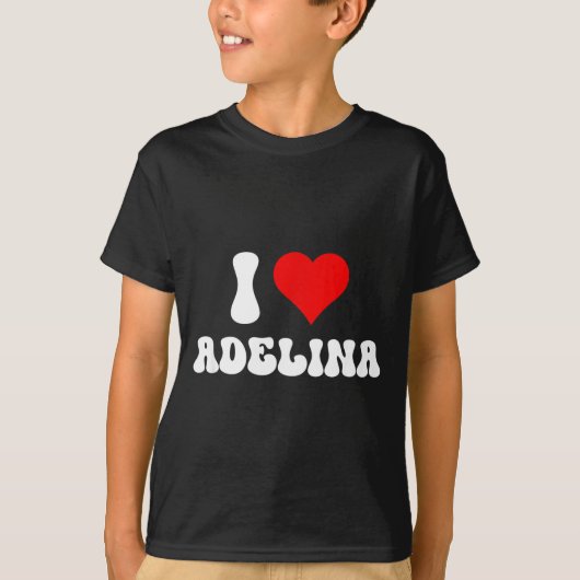 I Love Adelina I Love Adelina Valentine's Day  Tシャツ (正面)
