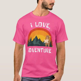 I Love Adventure Bear Explorer - Backpacking Hikin Tシャツ