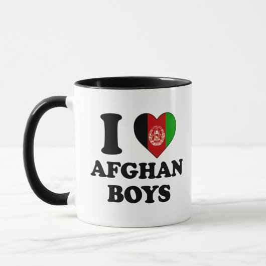 I love Afghan Boys マグカップ (左)