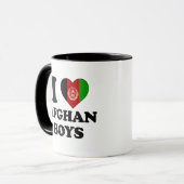 I love Afghan Boys マグカップ (正面左)